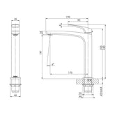 Phoenix Rush Sink Mixer Matte Black